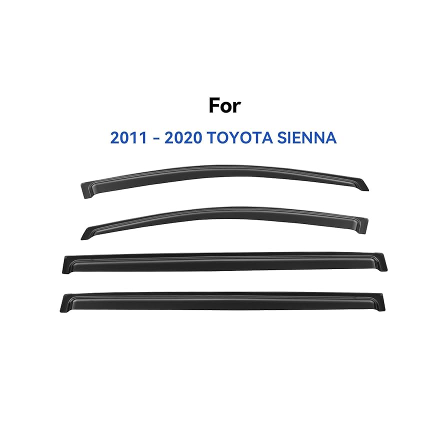 トヨタ　シエナ　SE WeatherTech バグバイザー Amazon.com: Window Visors Rain Guards Shield for 2011-2020